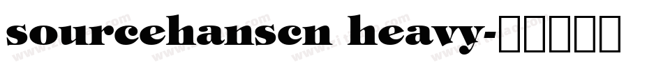 sourcehanscn heavy字体转换